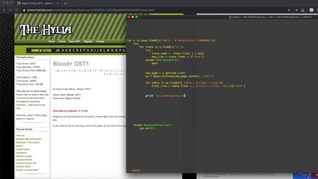 Python Web scraping download file Part 6 استخراج بيانات موقع عن طريق بايثون الجزء السادس смотреть онлайн