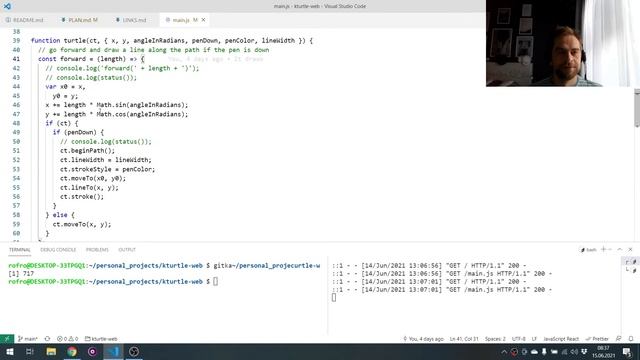 Logo (Turtle) programowanie w Typescript #08 смотреть онлайн
