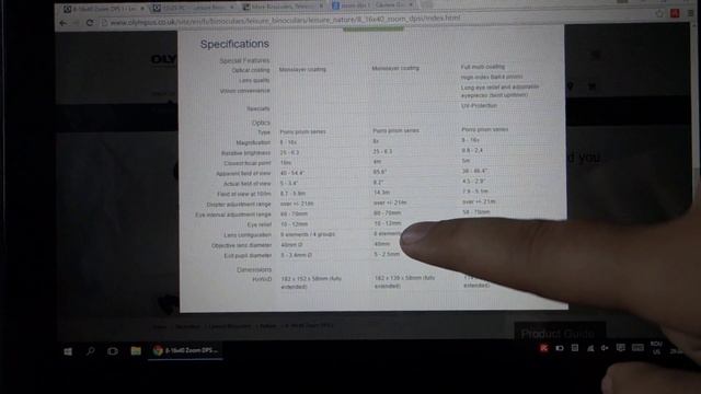 Olympus 8-16x40 Zoom DPS I Binoculars - Impressions