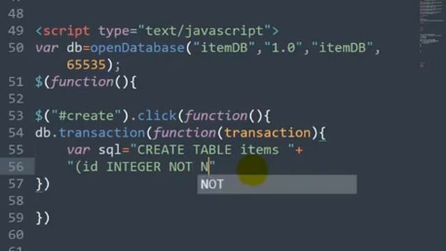 Offline Relational Database Using HTML5 and JavaScript (SQL Query) - Part 2 смотреть онлайн