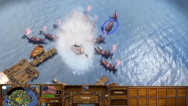 Age Of Empires 3 The War Chiefs Easy mission 03 Breed's Hill (20:21) смотреть онлайн