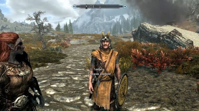 Скайрим, дракон в небе. смотреть онлайн