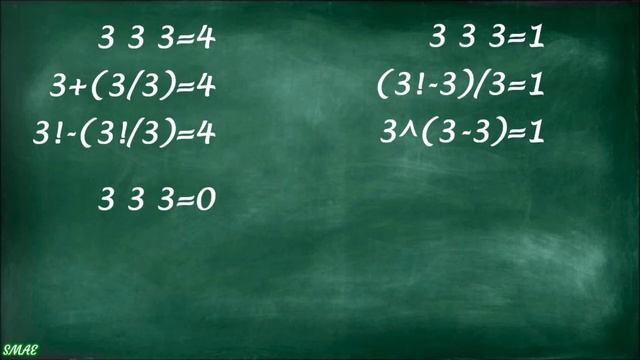 3 3 3=0, 3 3 3=1, 3 3 3=9, 3 3 3=10 [Retos Matematicos] смотреть онлайн