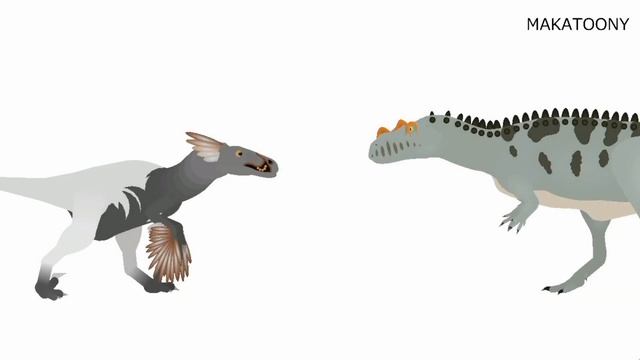 Dinosaurs Cartoons: Dinosaurs Battles - Utahraptor vs Ceratosaurus ( Stick Nodes ) смотреть онлайн