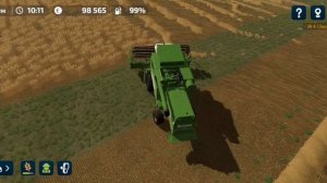 прохождение Farming simulator 23 mobile Сбор урожая и культивация поля