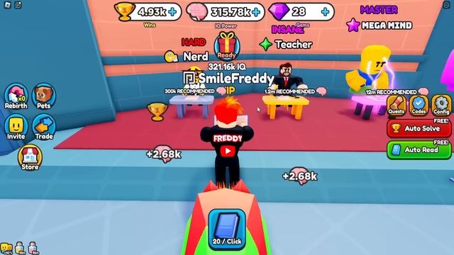 КАК ПОБЕДИТЬ САМОГО УМНОГО НУБИКА БОССА в МИРЕ в IQ Wars Simulator Roblox смотреть онлайн