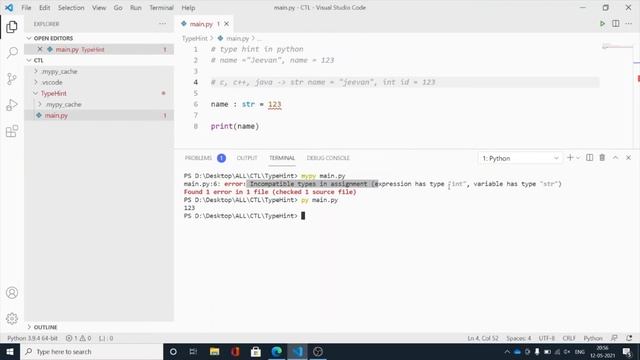 Static type python #programming смотреть онлайн