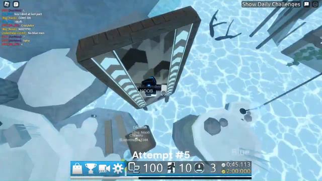 Snowy Stronghold❄️(Highlighted Map, Low-Crazy, OLD VERSION) || Flood Escape 2 смотреть онлайн