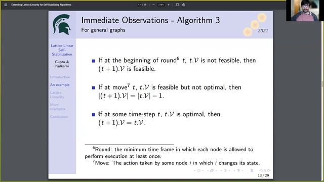 SSS 01 03 04: Extending Lattice linearity for Self-Stabilizing Algorithms смотреть онлайн
