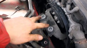 Установка генератора в Opel Corsa C 1.4 Twinport (Z14XEP)