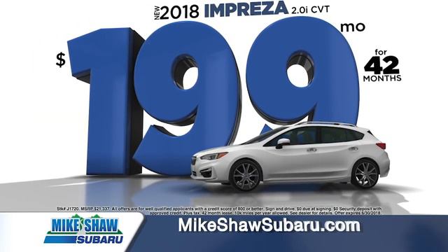 Mike Shaw Subaru | New 2018 Impreza At $199/Month! смотреть онлайн