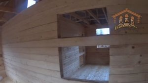 Сруб дома из профилированного бруса 5х6 метров от «Три Строителя» | Видео обзор