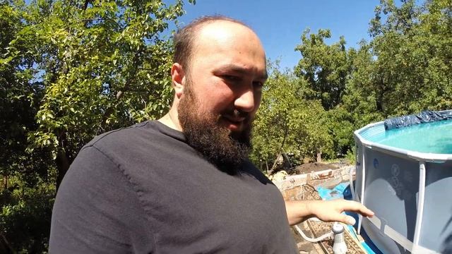 1) От Копания до Купания. Установка бассейна Intex 457x122см смотреть онлайн