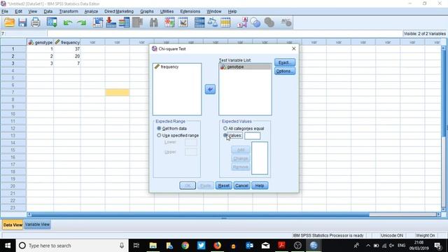 Hardy-Weinberg chi-square test in SPSS смотреть онлайн