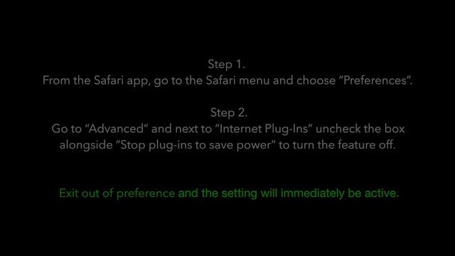 How to Disable Safari Power Saver Plug-In Stopping on Mac OS X смотреть онлайн