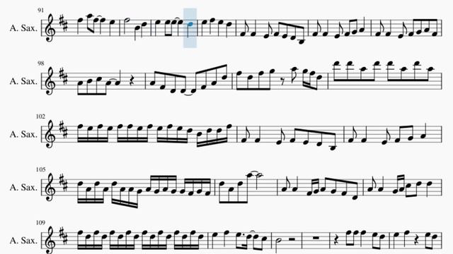 Alto Sax Sheet Music: How to play Through the Fire and Flames by Dragonforce смотреть онлайн