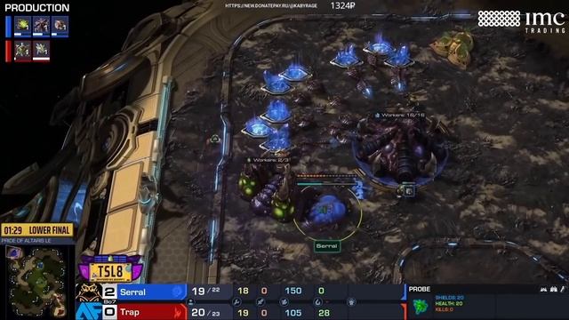 [TSL8] Serral (Z) vs. Trap (P) | Матч 15 | Финал нижней сетки смотреть онлайн