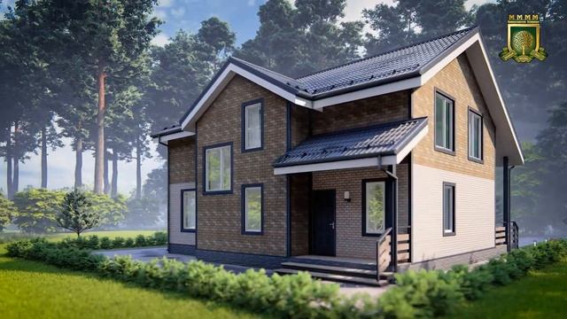 Проект Адель - 254 с 6 спальнями - красивый дом для многодетной семьи с эффективной планировкой смотреть онлайн