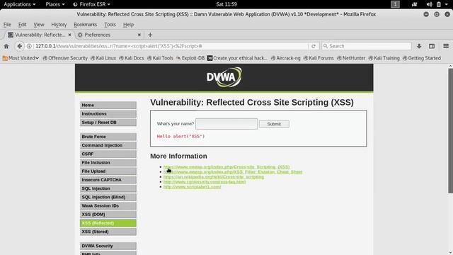 DVWA XSS Reflected On Medium Security смотреть онлайн