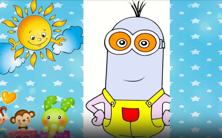 Рисуем Весёлого Миньона смотреть онлайн