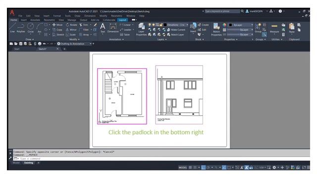 How to lock viewports in AutoCAD | Stop viewports moving in AutoCAD | work in paper space on AutoCA смотреть онлайн