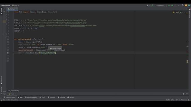 Add watermark to images with PIL and Python! смотреть онлайн