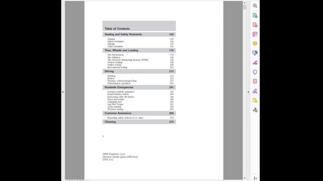2006 Ford Explorer Owners Manual смотреть онлайн