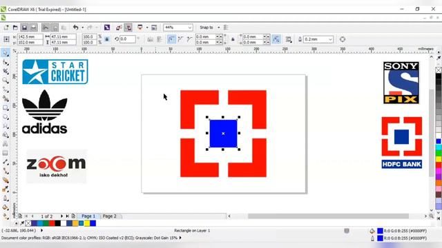 CorelDraw Tutorial_3 | CorelDraw Basic Logo's Design | Best Logo Designing | Step by Step. смотреть онлайн