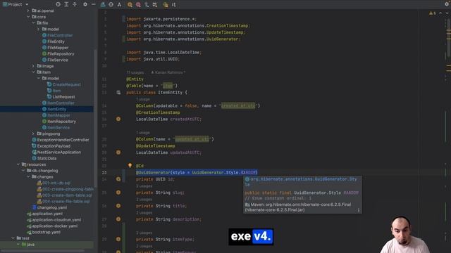 Using UUID as a primary key for Spring Boot and Postgres database #tutorial смотреть онлайн