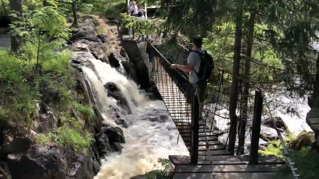 Из Санкт-Петербурга в Карелию на машине на один день (Рускеала, Ахвенкоски) смотреть онлайн