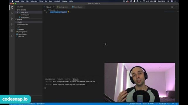 Setting up TypeScript with ESLint and Prettier - Introduction to TypeScript - Part 3 смотреть онлайн