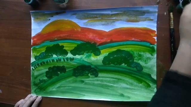 Урок "Весенняя лужайка". Педагог дополнительного образования Кузнецова Альбина Амировна смотреть онлайн