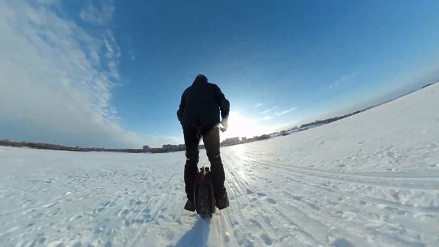 Моноколесо Ninebot зимой смотреть онлайн
