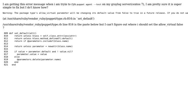 Puppet agent error смотреть онлайн