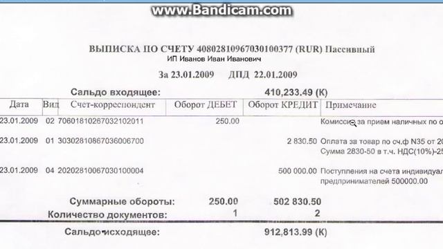 Выписка из банка - читаем просто! смотреть онлайн