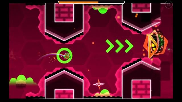 Прохождение Geometry Dash "Hexagon Force" смотреть онлайн