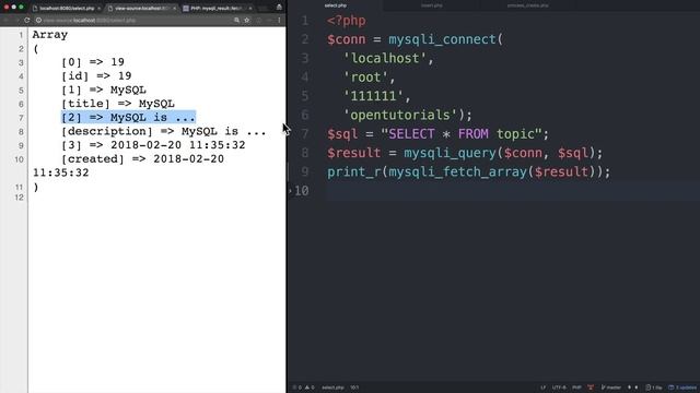 WEB3 PHP & MySQL 8.2 SELECT 사용법 2 смотреть онлайн