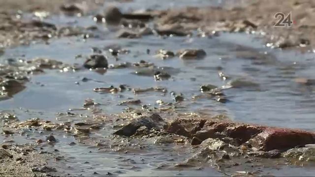 По центральной улице поселка Карьер несколько месяцев течет вода смотреть онлайн