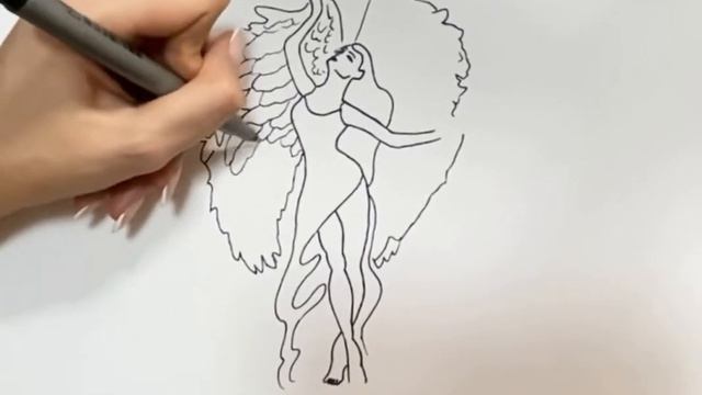 Как нарисовать ангела? смотреть онлайн