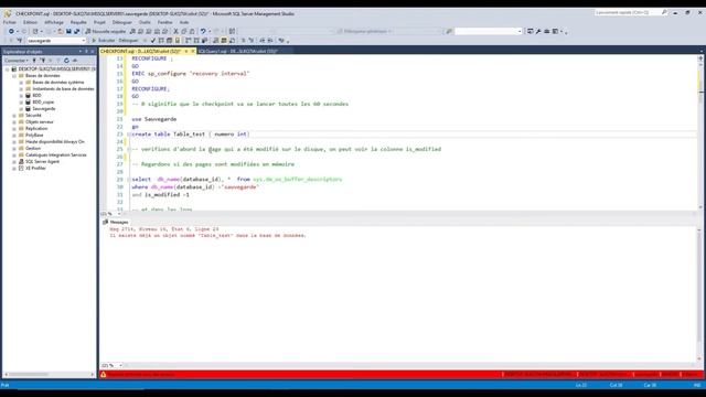 SQL pour les débutants: Comprenez l'importance du CHECKPOINT sur votre moteur SQL. (exemple simple смотреть онлайн