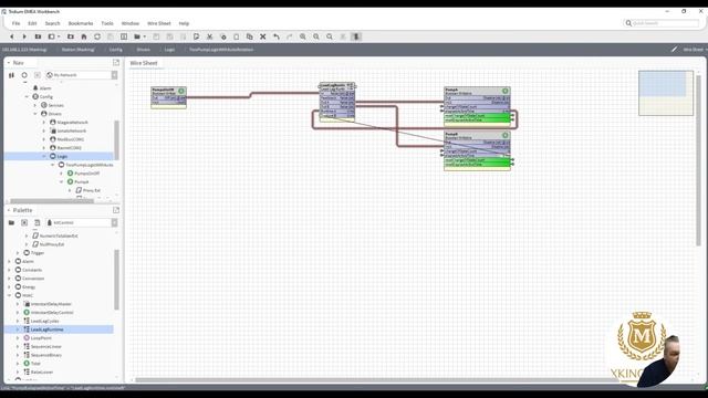 #6 N4 Tridium Niagara - Machine learning - Two Pump simple logic with auto-rotation смотреть онлайн