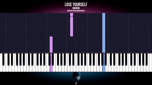 How To Play: Eminem - Lose Yourself | SLOW EASY Piano Tutorial + Sheets смотреть онлайн