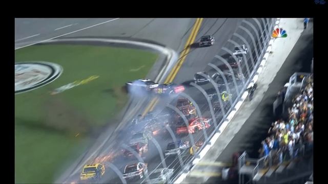 NASCAR 2015 Coke Zero 400 @ Daytona Finish - Austin Dillon Huge Crash [Live]