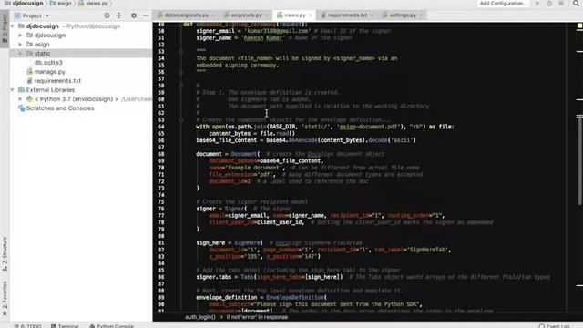Django Implementation of DocuSign | Digital Signing in Django | Django 2 смотреть онлайн