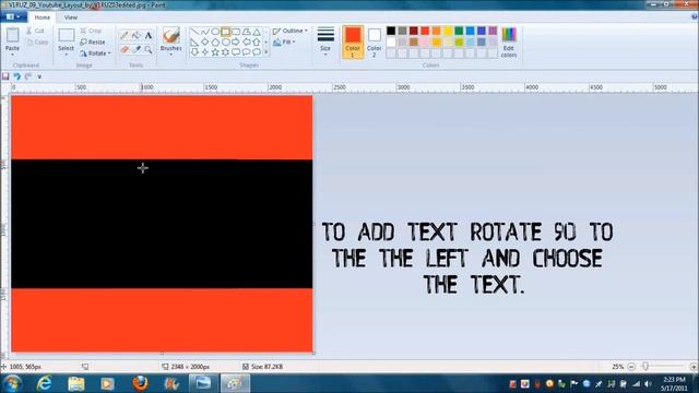 how to make a youtube layout with paint смотреть онлайн