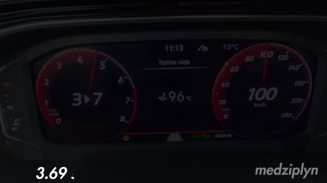 Volkswagen Polo GTI 2.0 TSI 207k DSG 2023 - Acceleration 0-100-200km/h, 80-120km/h, 60-100km/h смотреть онлайн
