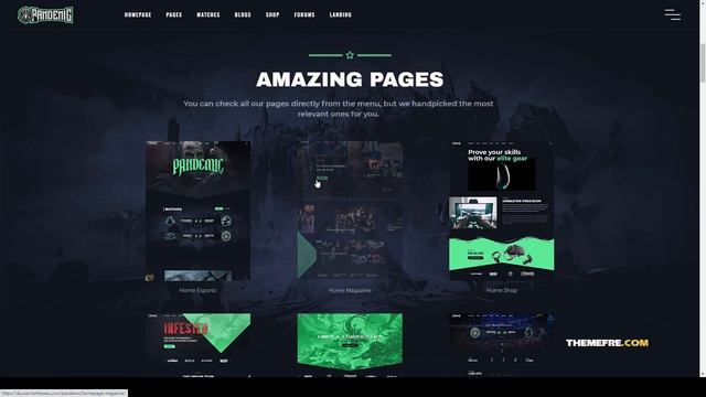 Pandemic - Esports Gaming WordPress Theme tournament esport Aragaki смотреть онлайн