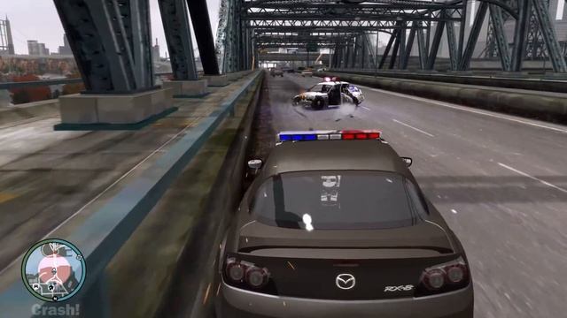 GTA 4 Crazy Police Car - Mazda RX-8 смотреть онлайн