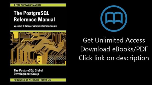 Download The PostgreSQL Reference Manual Volume 3: Server Administration Guide [P.D.F] смотреть онлайн