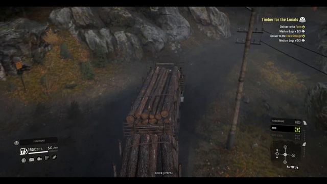 Snow Runner - Timber For The Locals - deliver medium logs to the farm and town storage смотреть онлайн